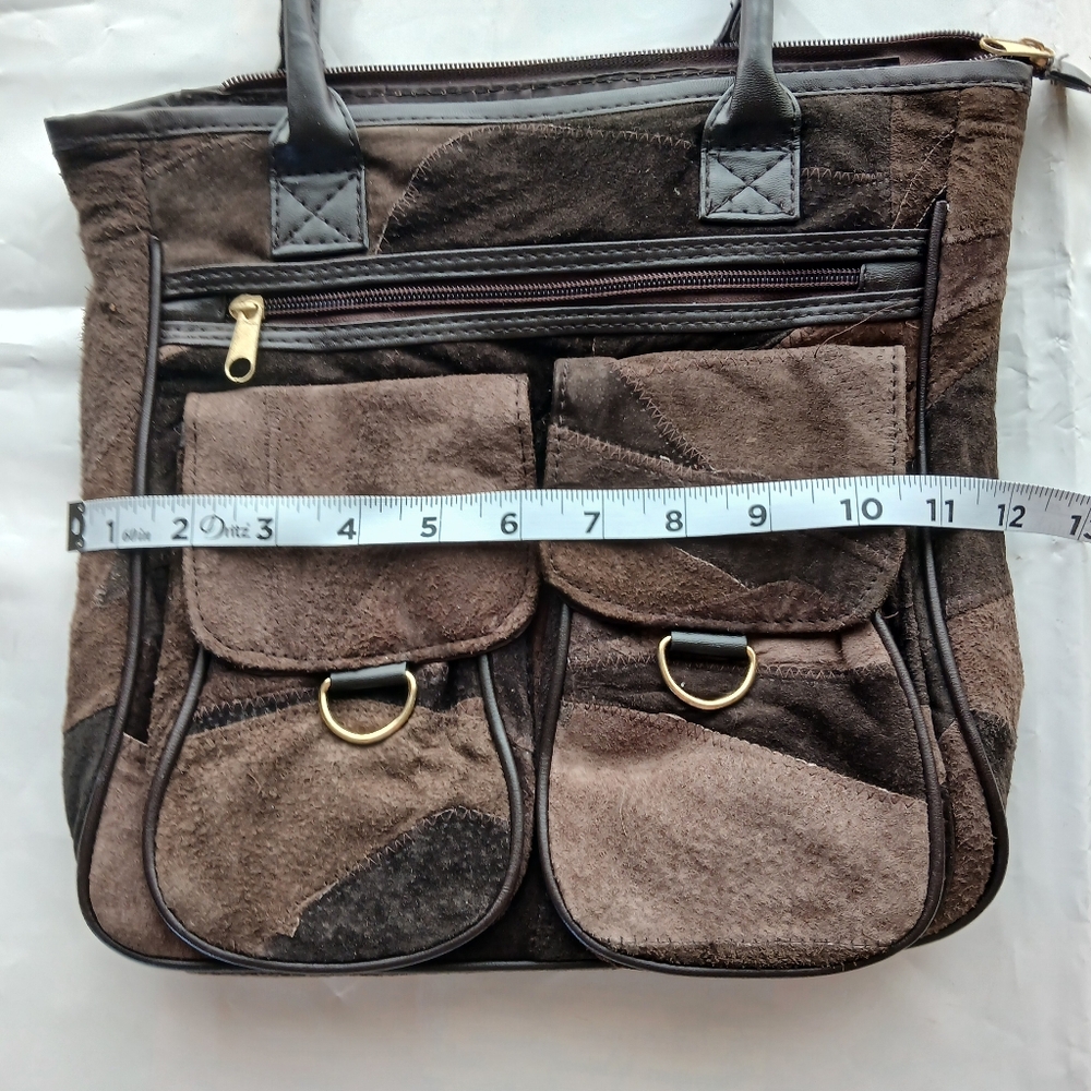 Brown Patchwork Purse - image 6